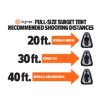Target Tent Shooting Distances x