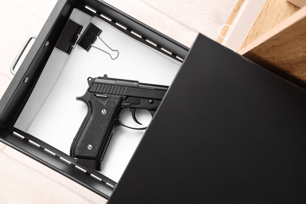 shutterstock self-defense documents with a gun