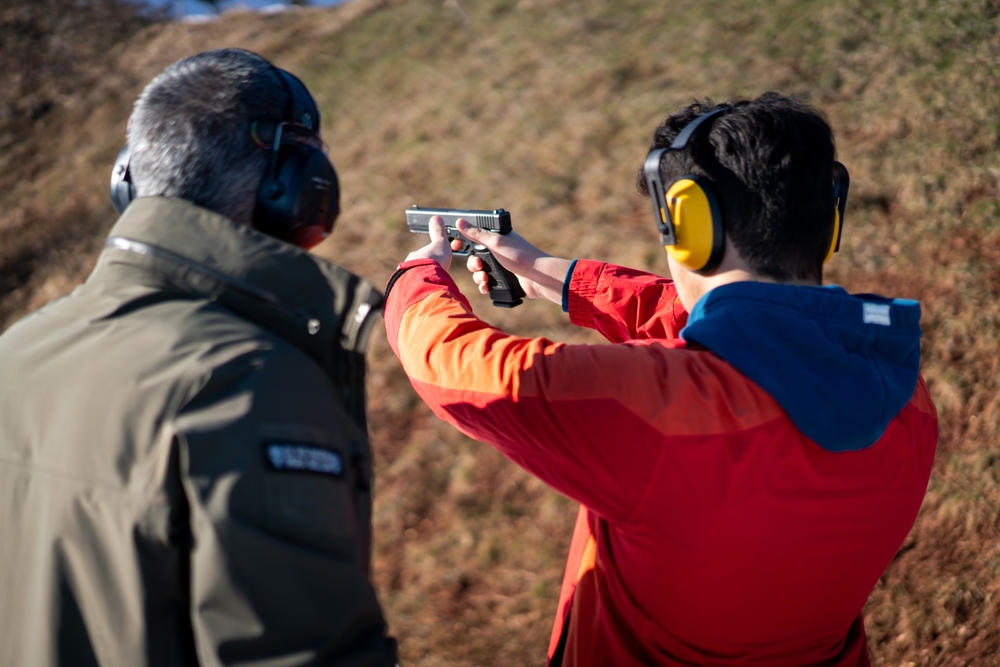 Byrna training class in California with instructor at Less Lethal California range